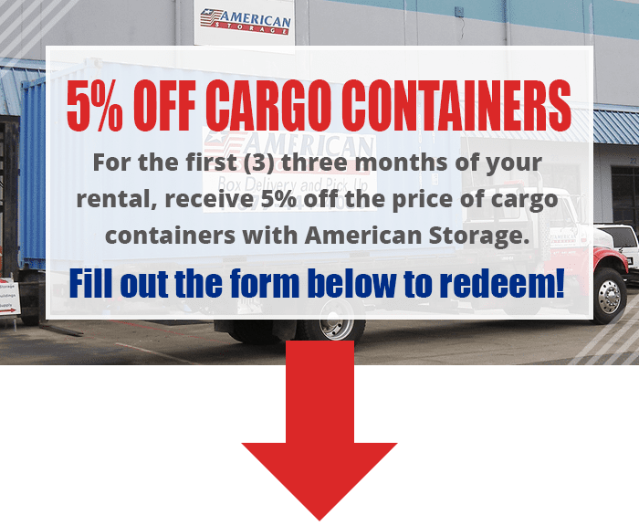 Cargo Container Promo American Storage